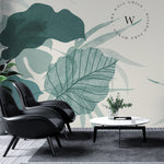 Papel Mural, Papel Pintado, Wallpaper, Mural, Empavonados, Vinilico Autoadhesivo para muros de la marca The Wall, diseño de tendencia Botanic Moustera