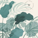 Papel Mural, Papel Pintado, Wallpaper, Mural, Empavonados, Vinilico Autoadhesivo para muros de la marca The Wall, diseño de tendencia Botanic Moustera