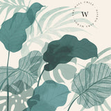 Papel Mural, Papel Pintado, Wallpaper, Mural, Empavonados, Vinilico Autoadhesivo para muros de la marca The Wall, diseño de tendencia Botanic Moustera