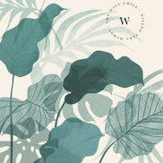 Papel Mural, Papel Pintado, Wallpaper, Mural, Empavonados, Vinilico Autoadhesivo para muros de la marca The Wall, diseño de tendencia Botanic Moustera