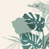 Papel Mural, Papel Pintado, Wallpaper, Mural, Empavonados, Vinilico Autoadhesivo para muros de la marca The Wall, diseño de tendencia Botanic Moustera