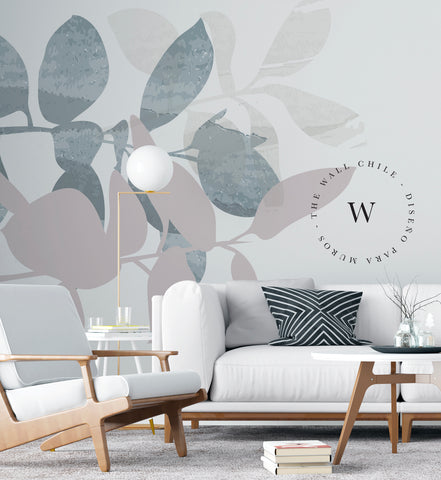 Papel Mural, Papel Pintado, Empavonados, Vinilico Autoadhesivo para muros de la marca The Wall, diseño de tendencia Boanico