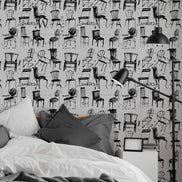 Papel Mural y Vinilico Autoadhesivo para muros de la marca The Wall, diseño de tendencia Chair
