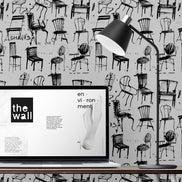 Papel Mural y Vinilico Autoadhesivo para muros de la marca The Wall, diseño de tendencia Chair