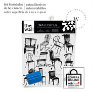 Papel Mural y Vinilico Autoadhesivo para muros de la marca The Wall, diseño de tendencia Chair