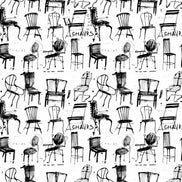 Papel Mural y Vinilico Autoadhesivo para muros de la marca The Wall, diseño de tendencia Chair