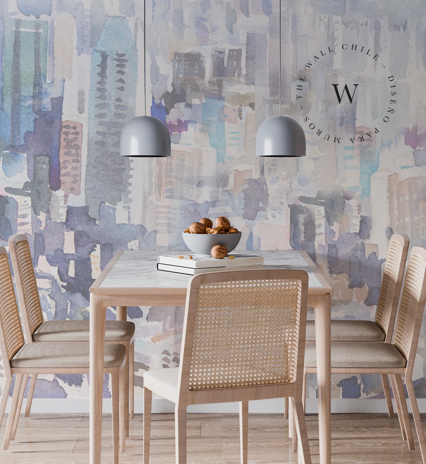 Papel Mural, Papel Pintado, Wallpaper, Mural, Empavonados, Vinilico Autoadhesivo para muros de la marca The Wall, diseño de tendencia City Color