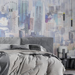 Papel Mural, Papel Pintado, Wallpaper, Mural, Empavonados, Vinilico Autoadhesivo para muros de la marca The Wall, diseño de tendencia City Color