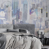 Papel Mural, Papel Pintado, Wallpaper, Mural, Empavonados, Vinilico Autoadhesivo para muros de la marca The Wall, diseño de tendencia City Color