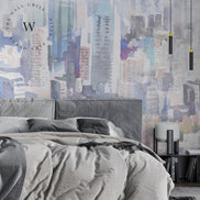 Papel Mural, Papel Pintado, Wallpaper, Mural, Empavonados, Vinilico Autoadhesivo para muros de la marca The Wall, diseño de tendencia City Color