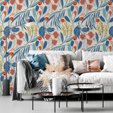 Papel Mural y Vinilico Autoadhesivo para muros de la marca The Wall, diseño de tendencia Color Garden