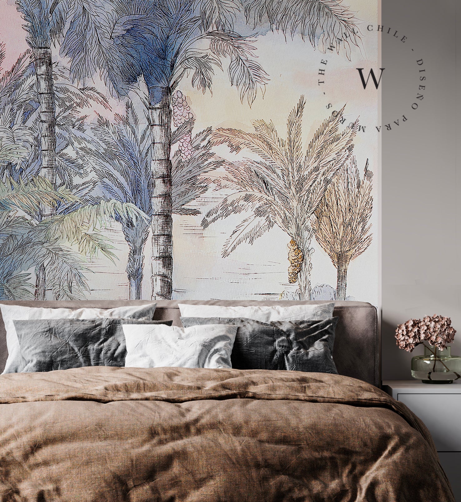 Papel Mural, Papel Pintado, Wallpaper, Mural, Empavonados, Vinilico Autoadhesivo para muros de la marca The Wall, diseño de tendencia Color Lanscape