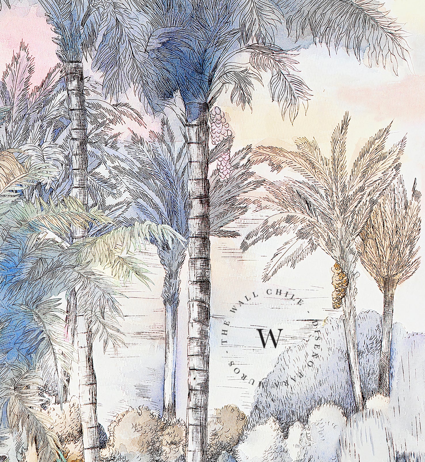 Papel Mural, Papel Pintado, Wallpaper, Mural, Empavonados, Vinilico Autoadhesivo para muros de la marca The Wall, diseño de tendencia Color Lanscape