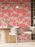 Papel Mural, Papel Pintado, Empavonados, Vinilico Autoadhesivo para muros de la marca The Wall, diseño de tendencia Coral Flamingo
