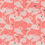 Papel Mural, Papel Pintado, Empavonados, Vinilico Autoadhesivo para muros de la marca The Wall, diseño de tendencia Coral Flamingo