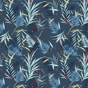 Papel Mural, Papel Pintado, Wallpaper, Mural, Empavonados, Vinilico Autoadhesivo para muros de la marca The Wall, diseño de tendencia Dark Botanic