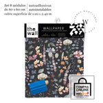 Papel Mural y Vinilico Autoadhesivo para muros de la marca The Wall, diseño de tendencia Dark Flowers