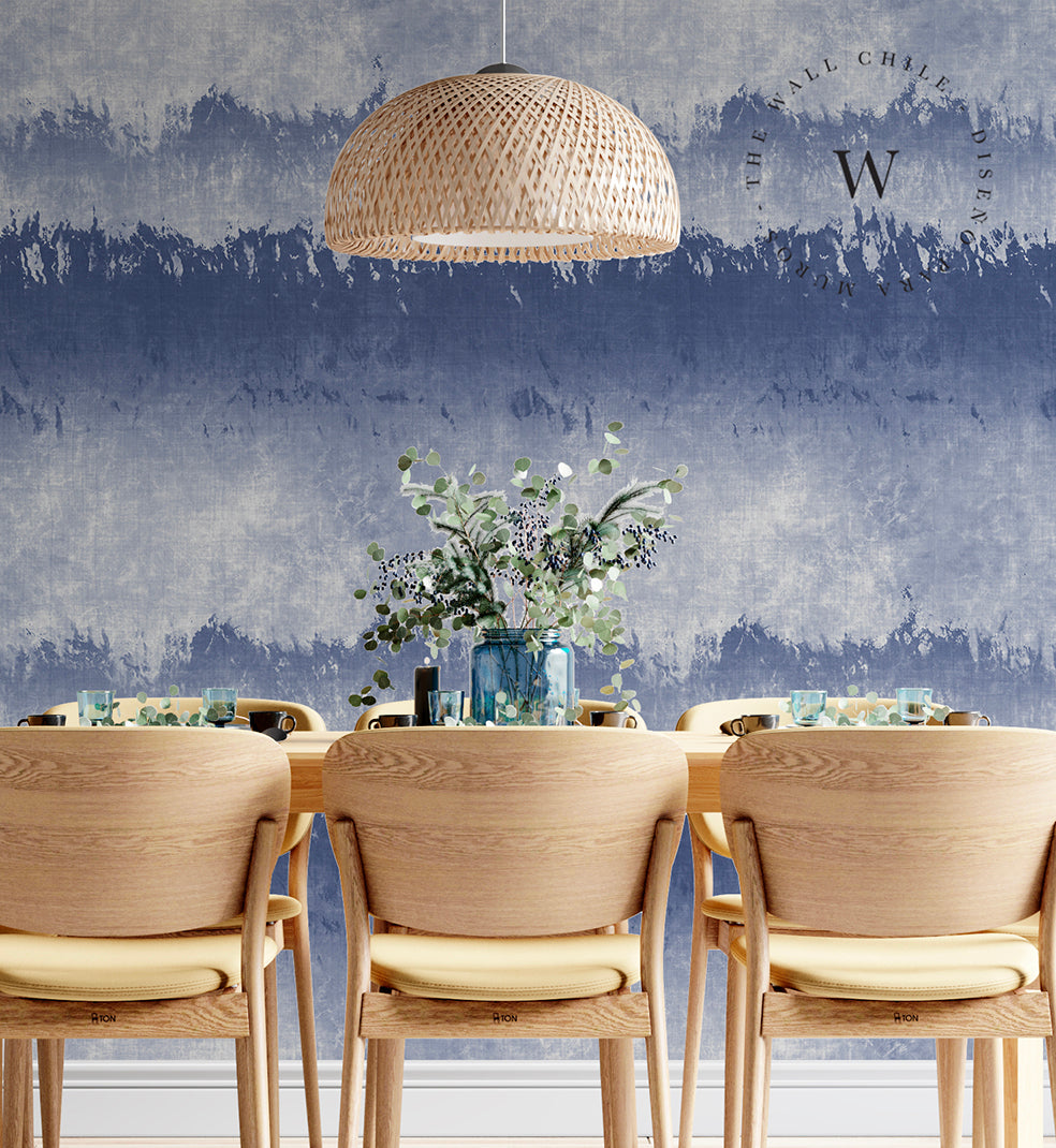 Papel Mural The Wall diseño Dip Blue The Wall ofrece decoración para muros con los siguientes productos: papeles murales y papeles vinílicos autoadhesivos frases plateadas, sticker de muros con diseños de tendencia disponibles en dos sustratos y en dos formatos.