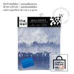 Papel Mural The Wall diseño Dip Blue The Wall ofrece decoración para muros con los siguientes productos: papeles murales y papeles vinílicos autoadhesivos frases plateadas, sticker de muros con diseños de tendencia disponibles en dos sustratos y en dos formatos.