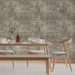 Papel Mural, Papel Pintado, Wallpaper, Mural, Empavonados, Vinilico Autoadhesivo para muros de la marca The Wall, diseño de tendencia Drip Diamond