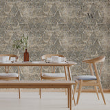 Papel Mural, Papel Pintado, Wallpaper, Mural, Empavonados, Vinilico Autoadhesivo para muros de la marca The Wall, diseño de tendencia Drip Diamond