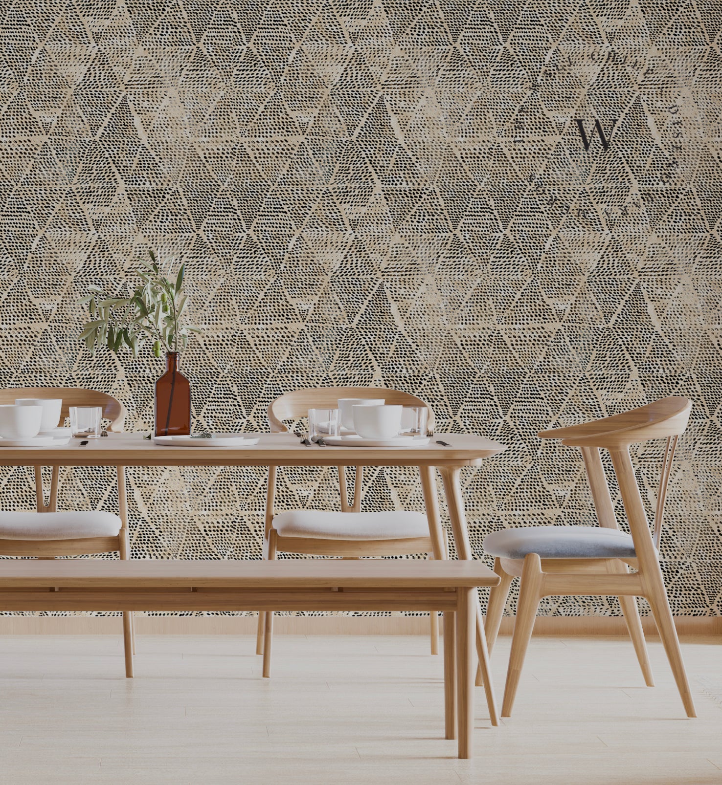 Papel Mural, Papel Pintado, Wallpaper, Mural, Empavonados, Vinilico Autoadhesivo para muros de la marca The Wall, diseño de tendencia Drip Diamond