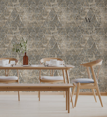 Papel Mural, Papel Pintado, Wallpaper, Mural, Empavonados, Vinilico Autoadhesivo para muros de la marca The Wall, diseño de tendencia Drip Diamond