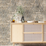 Papel Mural, Papel Pintado, Wallpaper, Mural, Empavonados, Vinilico Autoadhesivo para muros de la marca The Wall, diseño de tendencia Drip Diamond