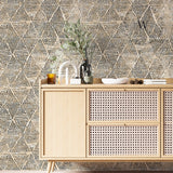 Papel Mural, Papel Pintado, Wallpaper, Mural, Empavonados, Vinilico Autoadhesivo para muros de la marca The Wall, diseño de tendencia Drip Diamond