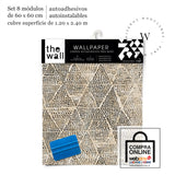 Papel Mural, Papel Pintado, Wallpaper, Mural, Empavonados, Vinilico Autoadhesivo para muros de la marca The Wall, diseño de tendencia Drip Diamond