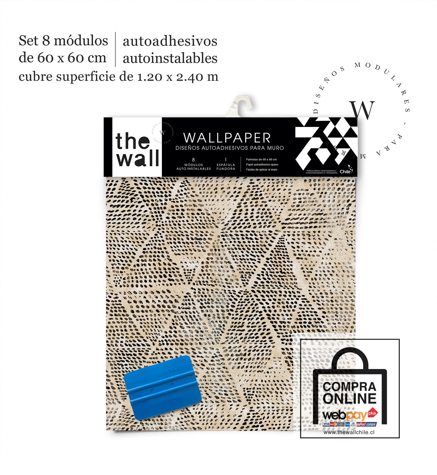 Papel Mural, Papel Pintado, Wallpaper, Mural, Empavonados, Vinilico Autoadhesivo para muros de la marca The Wall, diseño de tendencia Drip Diamond