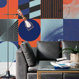 Papel Mural, Papel Pintado, Wallpaper, Mural, Empavonados, Vinilico Autoadhesivo para muros de la marca The Wall, diseño de tendencia Eye See U