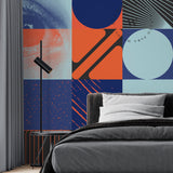 Papel Mural, Papel Pintado, Wallpaper, Mural, Empavonados, Vinilico Autoadhesivo para muros de la marca The Wall, diseño de tendencia Eye See U