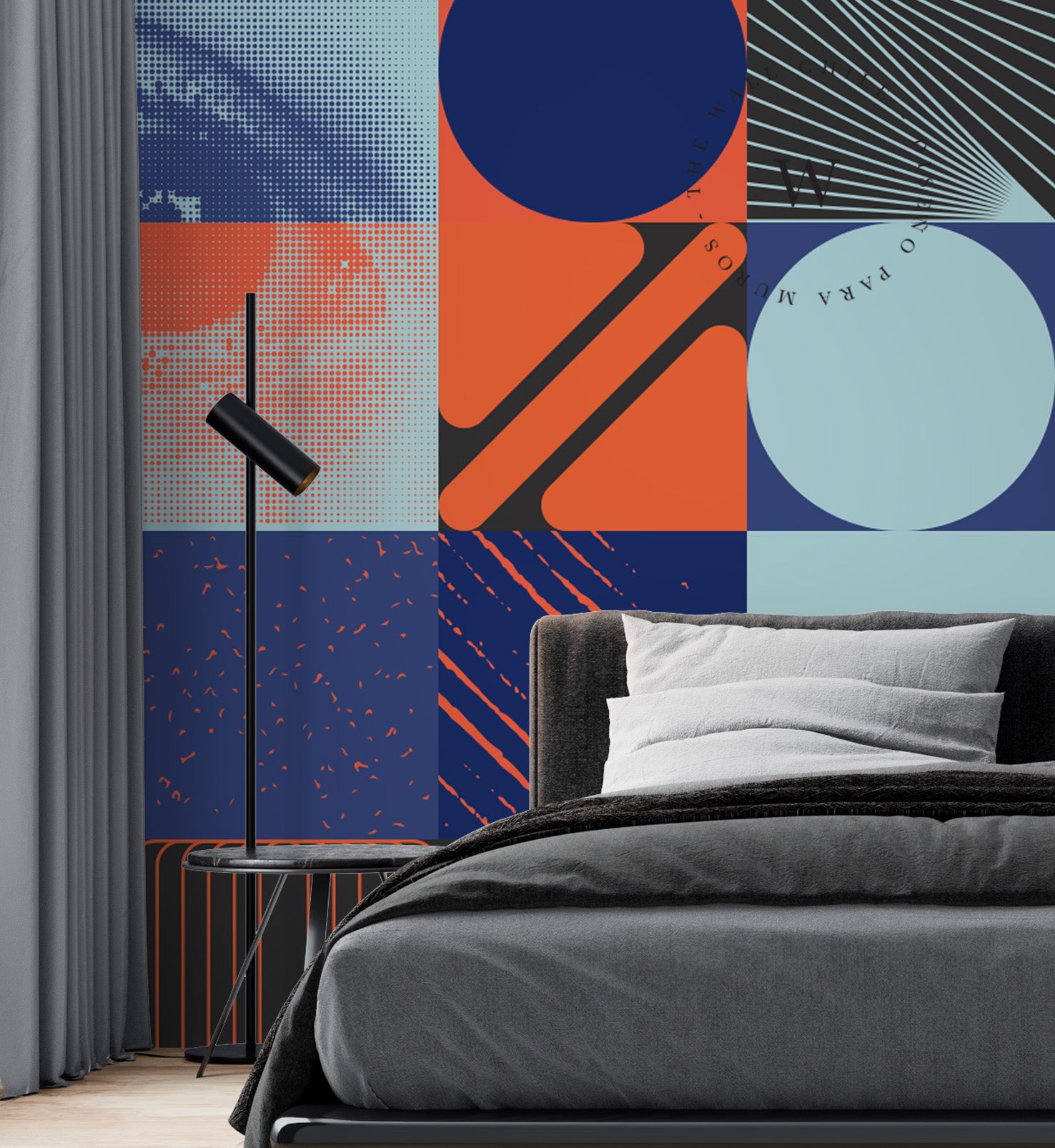 Papel Mural, Papel Pintado, Wallpaper, Mural, Empavonados, Vinilico Autoadhesivo para muros de la marca The Wall, diseño de tendencia Eye See U