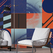 Papel Mural, Papel Pintado, Wallpaper, Mural, Empavonados, Vinilico Autoadhesivo para muros de la marca The Wall, diseño de tendencia Eye See U