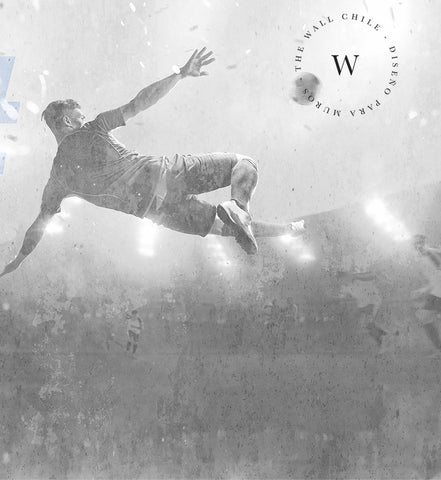 Papel Mural, Papel Pintado, Wallpaper, Mural, Empavonados, Vinilico Autoadhesivo para muros de la marca The Wall, diseño de tendencia Football