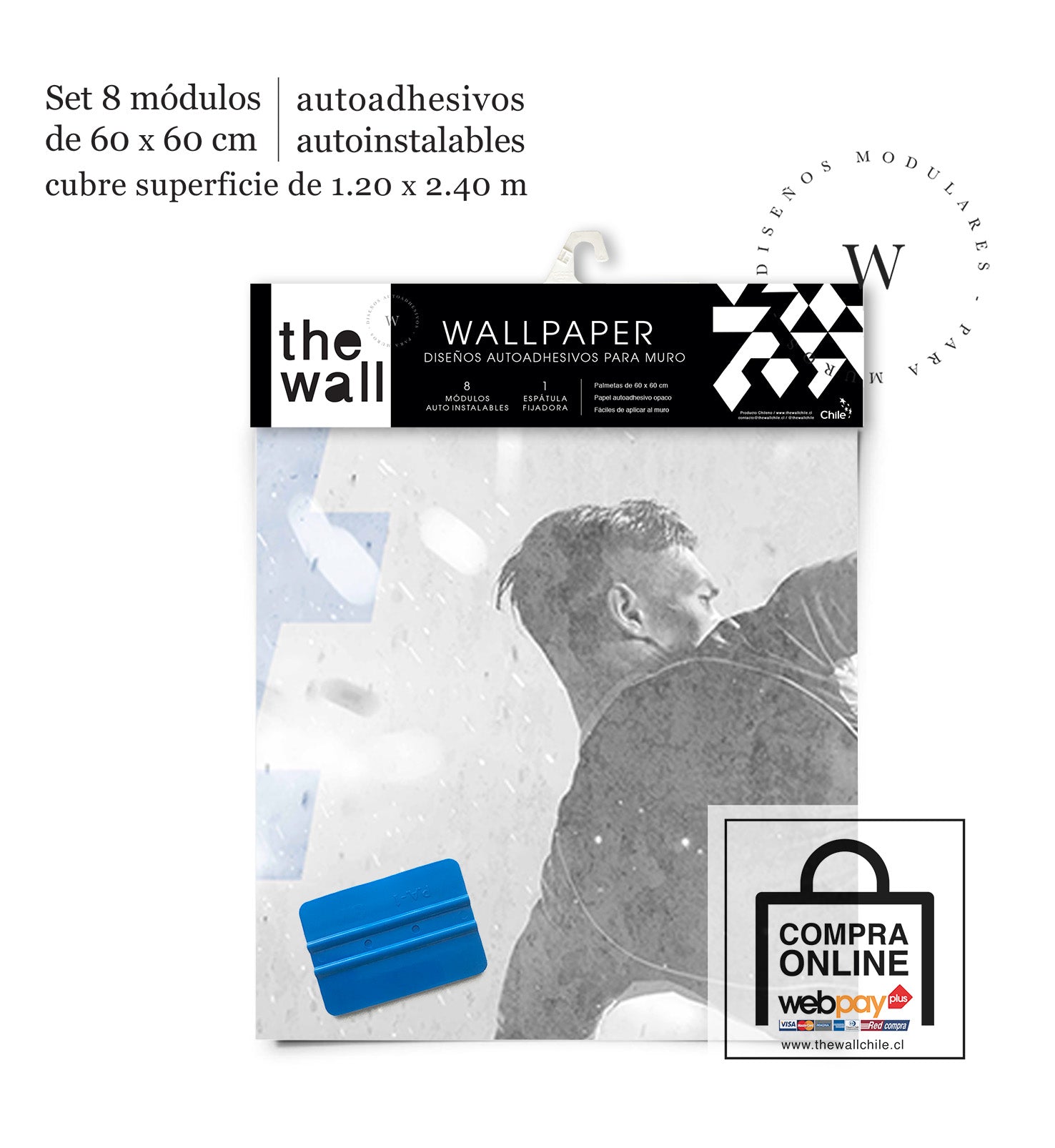 Papel Mural, Papel Pintado, Wallpaper, Mural, Empavonados, Vinilico Autoadhesivo para muros de la marca The Wall, diseño de tendencia Football