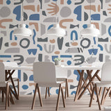 Papel Mural, Papel Pintado, Wallpaper, Mural, Empavonados, Vinilico Autoadhesivo para muros de la marca The Wall, diseño de tendencia Form