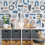 Papel Mural, Papel Pintado, Wallpaper, Mural, Empavonados, Vinilico Autoadhesivo para muros de la marca The Wall, diseño de tendencia Form