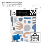 Papel Mural, Papel Pintado, Wallpaper, Mural, Empavonados, Vinilico Autoadhesivo para muros de la marca The Wall, diseño de tendencia Form