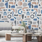 Papel Mural, Papel Pintado, Wallpaper, Mural, Empavonados, Vinilico Autoadhesivo para muros de la marca The Wall, diseño de tendencia Form