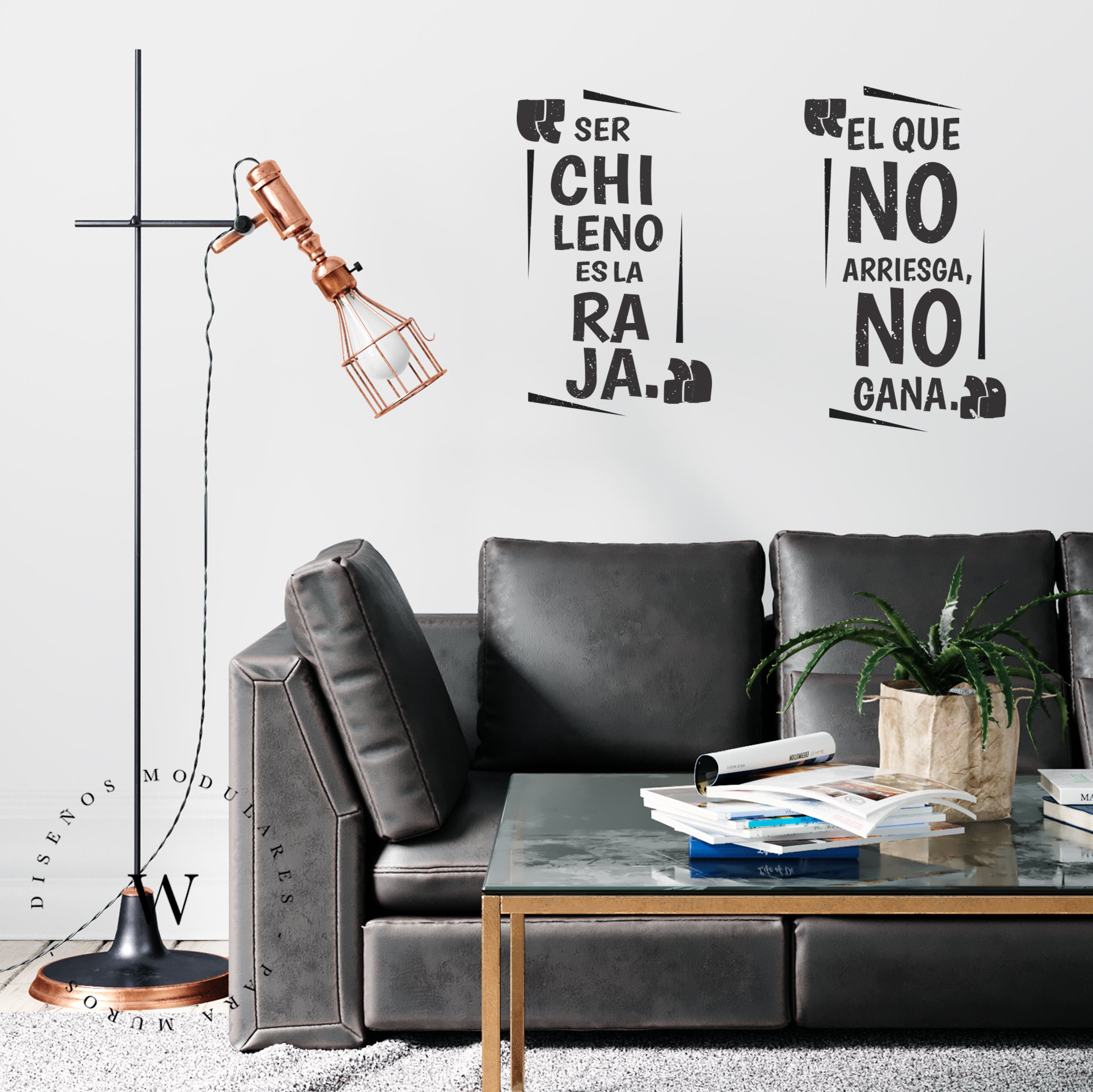 The Wall, sticker para muros, trasforma tu espacio por ti mismo, de manera fácil y rápida. Diseño Arriesga