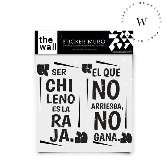 The Wall, sticker para muros, trasforma tu espacio por ti mismo, de manera fácil y rápida. Diseño Arriesga