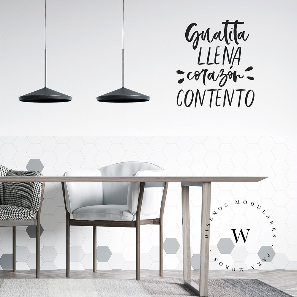 The Wall, sticker para muros, trasforma tu espacio por ti mismo, de manera fácil y rápida. Diseño Guatita Llena