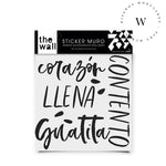 The Wall, sticker para muros, trasforma tu espacio por ti mismo, de manera fácil y rápida. Diseño Guatita Llena