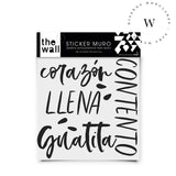The Wall, sticker para muros, trasforma tu espacio por ti mismo, de manera fácil y rápida. Diseño Guatita Llena