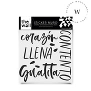 The Wall, sticker para muros, trasforma tu espacio por ti mismo, de manera fácil y rápida. Diseño Guatita Llena