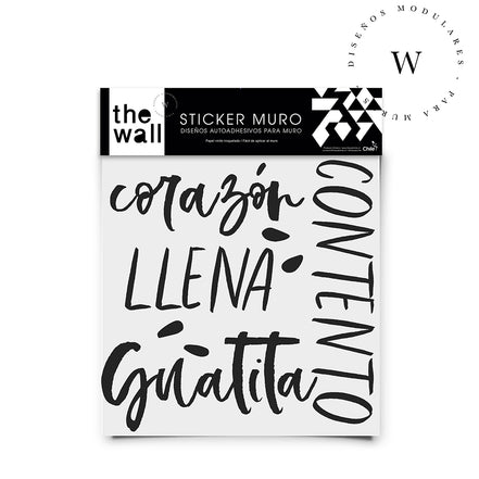 The Wall, sticker para muros, trasforma tu espacio por ti mismo, de manera fácil y rápida. Diseño Guatita Llena