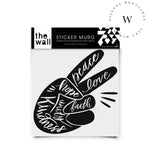 The Wall, sticker para muros, trasforma tu espacio por ti mismo, de manera fácil y rápida. Diseño Peace