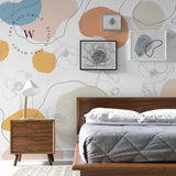 Papel Mural y Vinilico Autoadhesivo para muros de la marca The Wall, diseño de tendencia Free Flowers